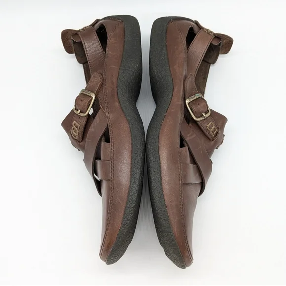 Timberland Smart Comfort System Brown Leather Mary Jane Flats 9.5 - Picture 6 of 9